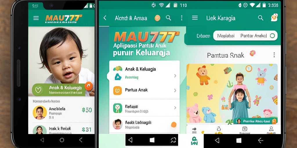 Antarmuka MAU777 yang user-friendly untuk memantau anak.