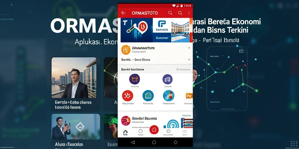 Antarmuka menarik dan informatif dari ORMASTOTO untuk berita ekonomi.
