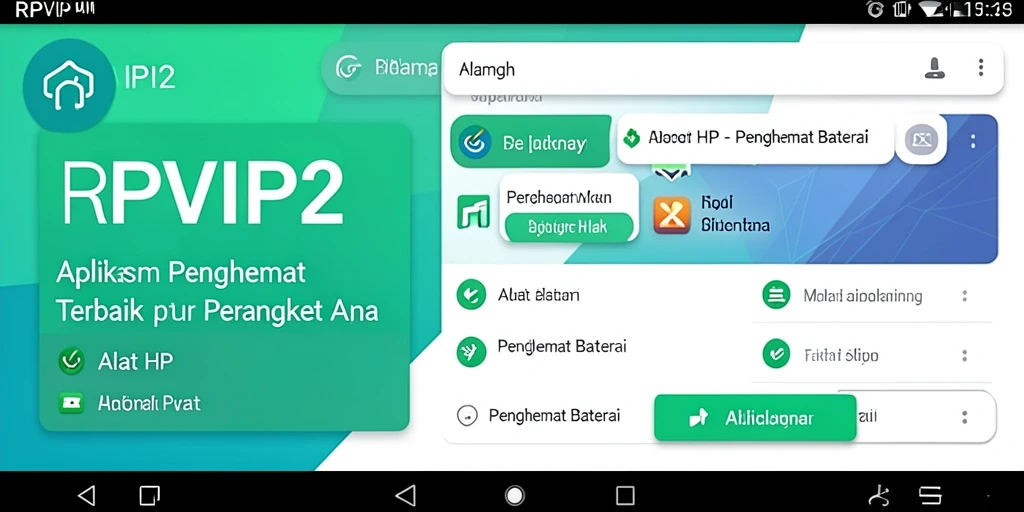Antarmuka RPVIP2 yang intuitif untuk penghemat baterai.