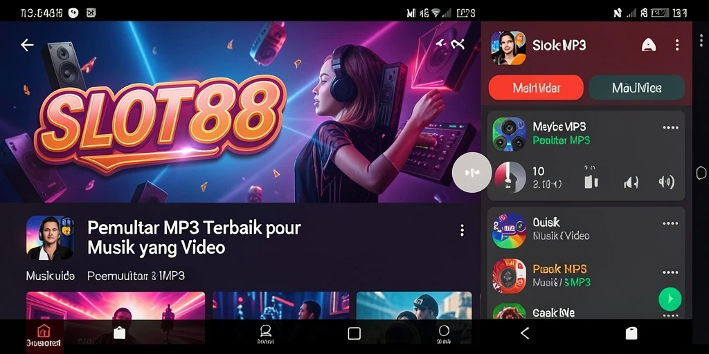 Tampilan antarmuka SLOT88 saat memutar musik dengan fitur intuitif.
